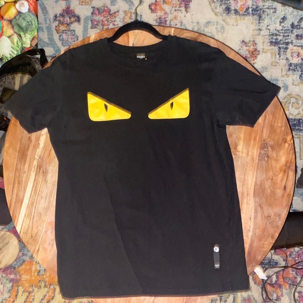 Black fendi monster shirt size Medium